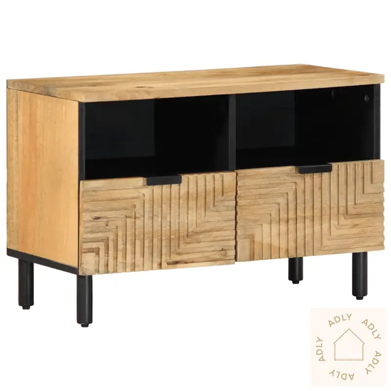 Tv-Benk Brun 70X33X46 Cm Heltre Mango