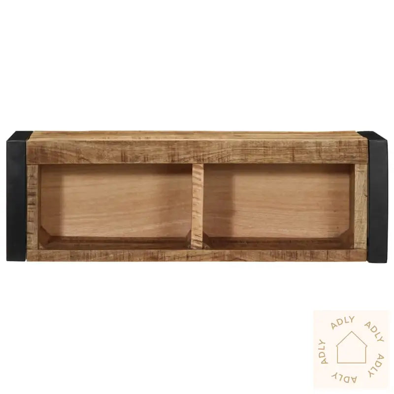 Tv-Benk 80X30X25 Cm Grovt Heltre Mangotre