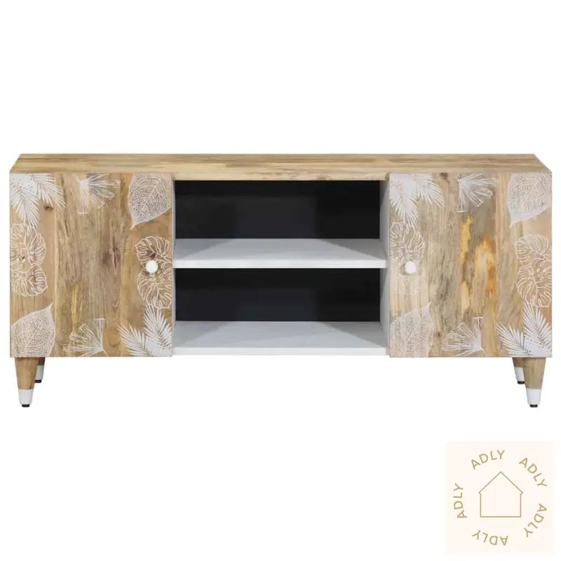 Tv-Benk 105X33,5X46 Cm Heltre Mango