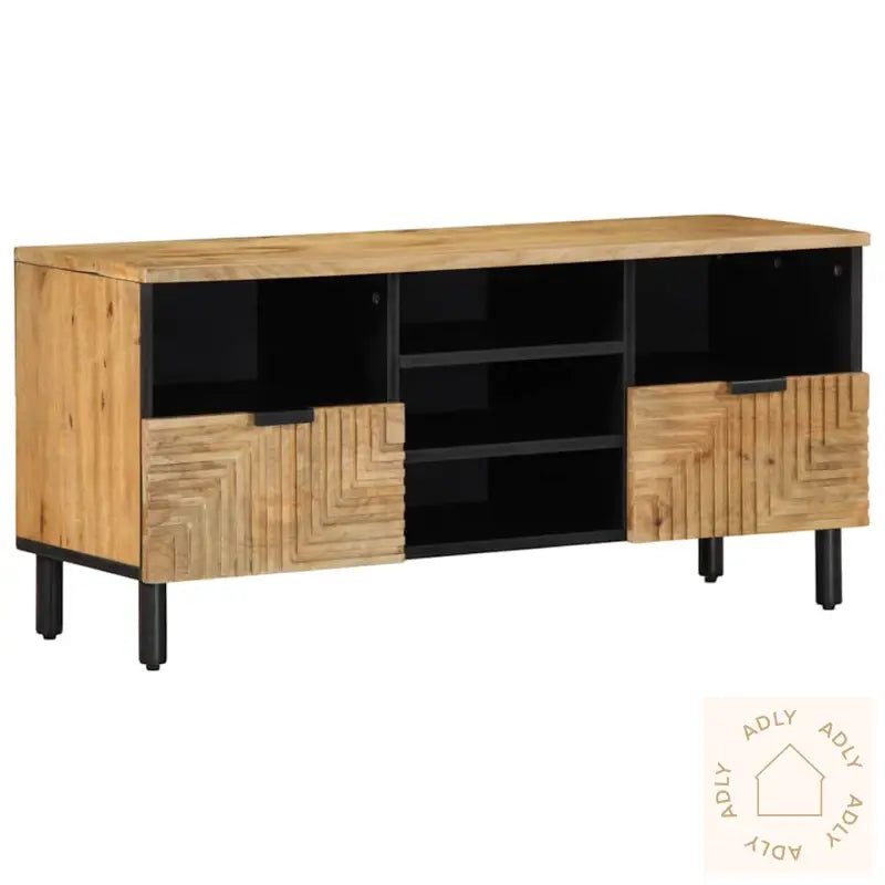 Tv-Benk Brun 100X33X46 Cm Heltre Mango