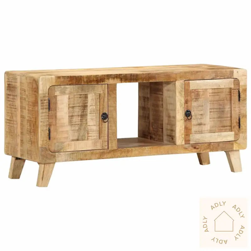 Tv-Benk 105X46X32 Cm Grov Heltre Mango