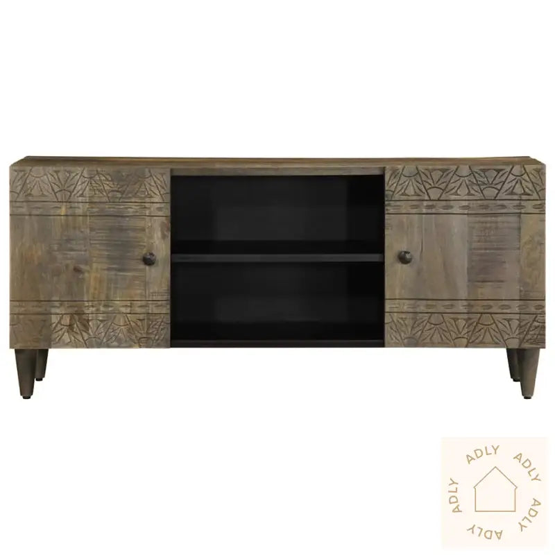 Tv-Benk Lysegrå 105X33,5X46 Cm Heltre Mango