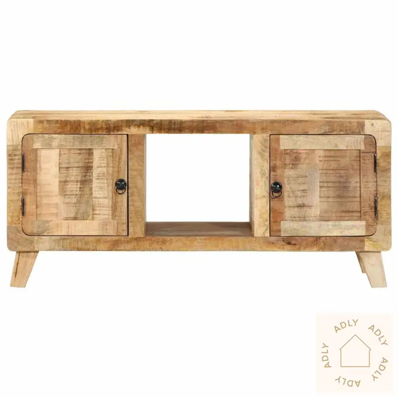 Tv-Benk 105X46X32 Cm Grov Heltre Mango