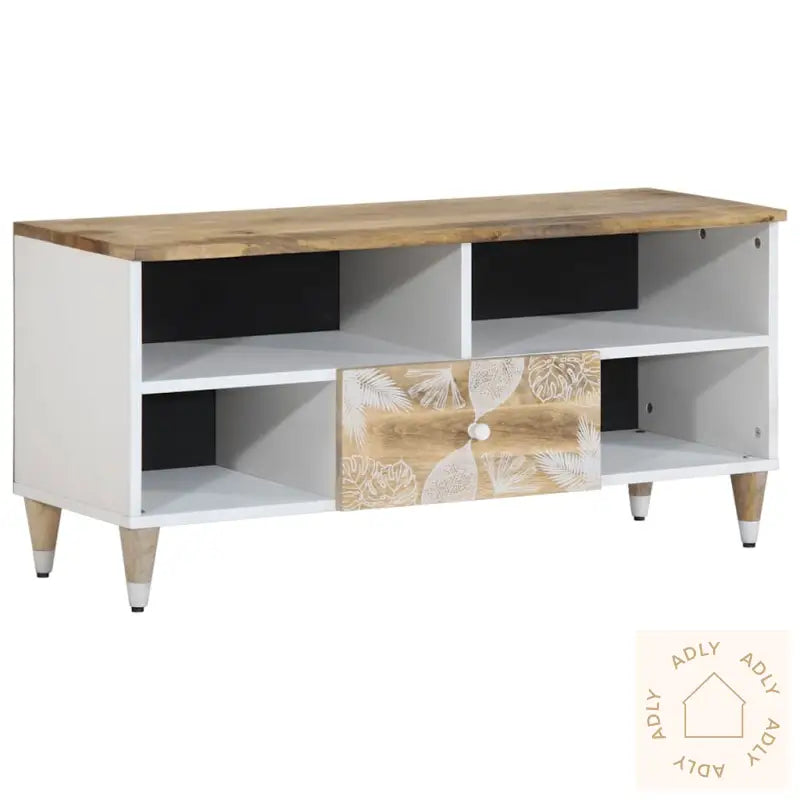 Tv-Benk 100X33,5X46 Cm Heltre Mango