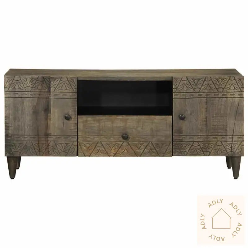 Tv-Benk Lysegrå 105X33,5X46 Cm Heltre Mango