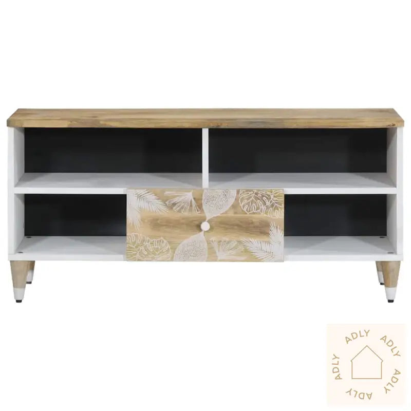 Tv-Benk 100X33,5X46 Cm Heltre Mango