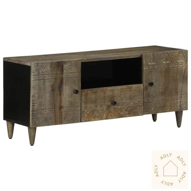 Tv-Benk Lysegrå 105X33,5X46 Cm Heltre Mango