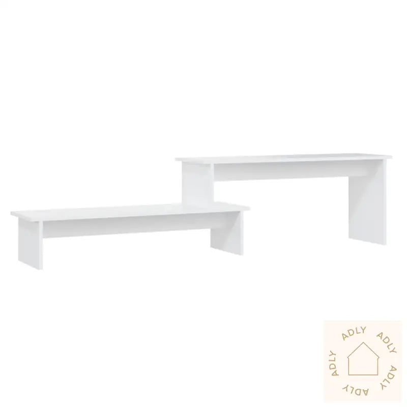 Tv-Benk Hvit 180X30X43 Cm Konstruert Tre