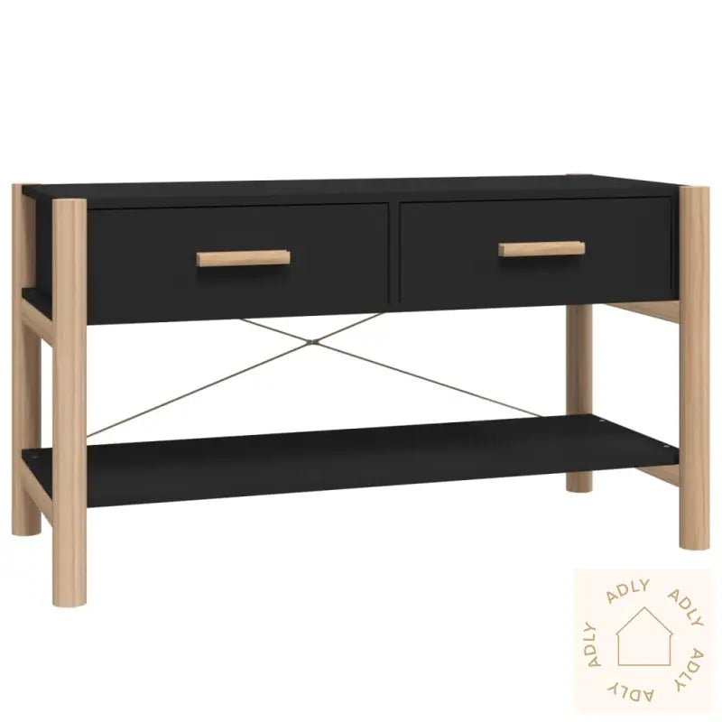 Tv-Benk Svart 82X38X45 Cm Konstruert Tre