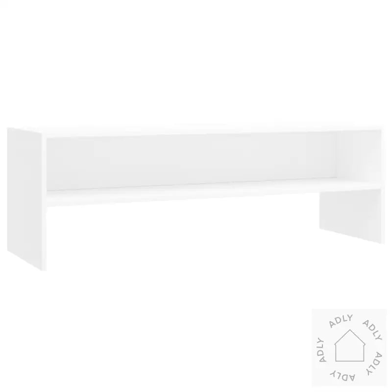 Tv-Benk Hvit 120X40X40 Cm Konstruert Tre