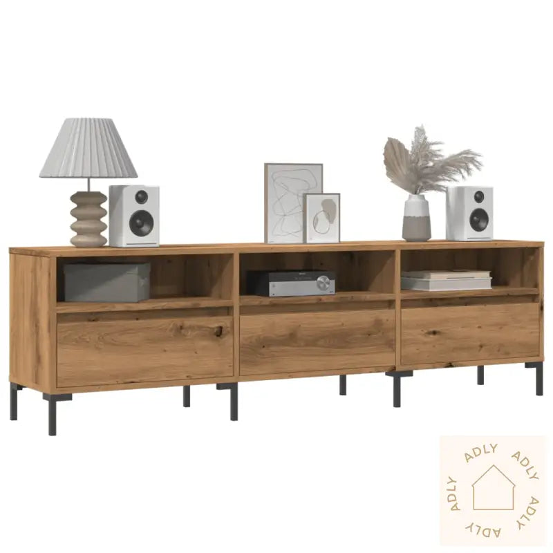 Tv-Benk Artisan Eik 150X30X44,5 Cm Konstruert Tre