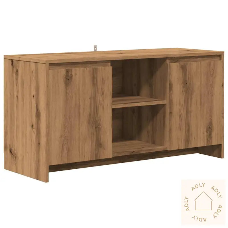 Tv-Benk Artisan Eik 102X37,5X52,5 Cm Konstruert Tre