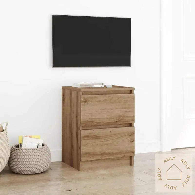 Tv-Benk Artisan Eik 40X35X54 Cm Konstruert Tre