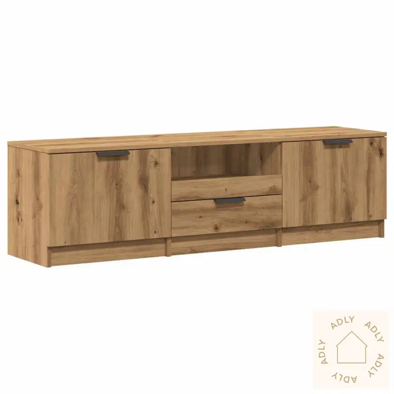 Tv-Benk Artisan Eik 140X35X40 Cm Konstruert Tre