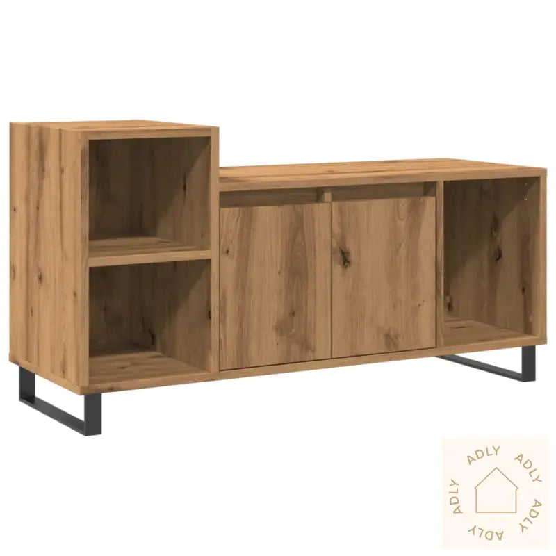 Tv-Benk Artisan Eik 100X35X55 Cm Konstruert Tre