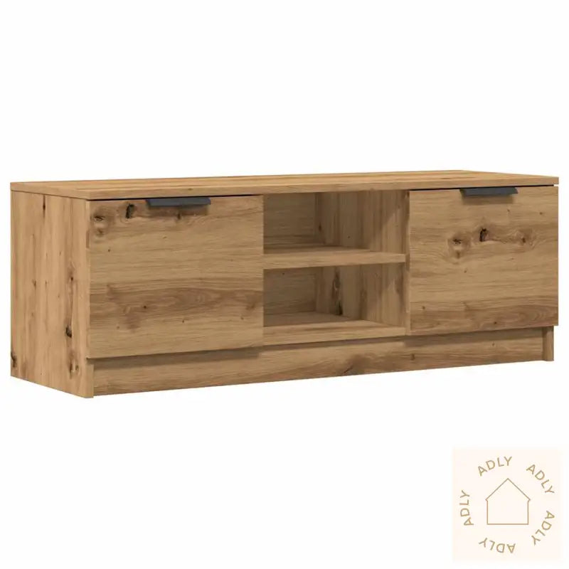 Tv-Benk Artisan Eik 102X35X36,5 Cm Konstruert Tre