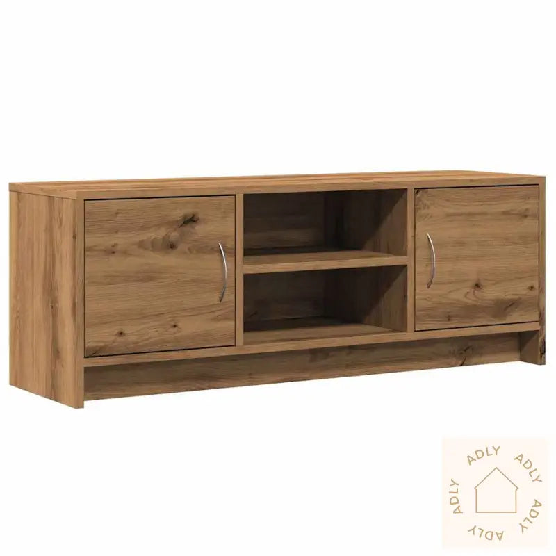 Tv-Benk Artisan Eik 102X30X37,5 Cm Konstruert Tre