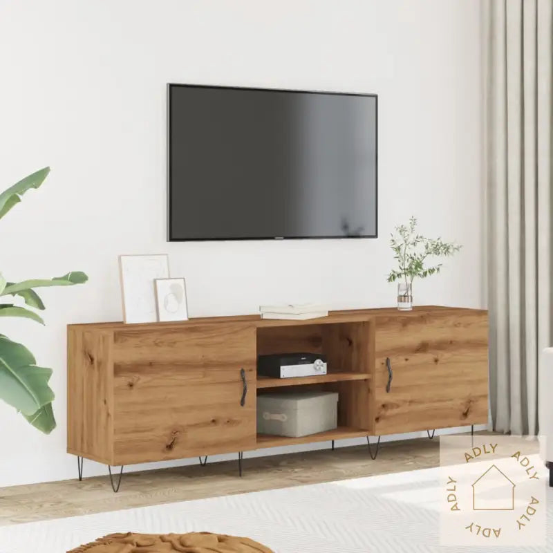 Tv-Benk Artisan Eik 150X30X50 Cm Konstruert Tre