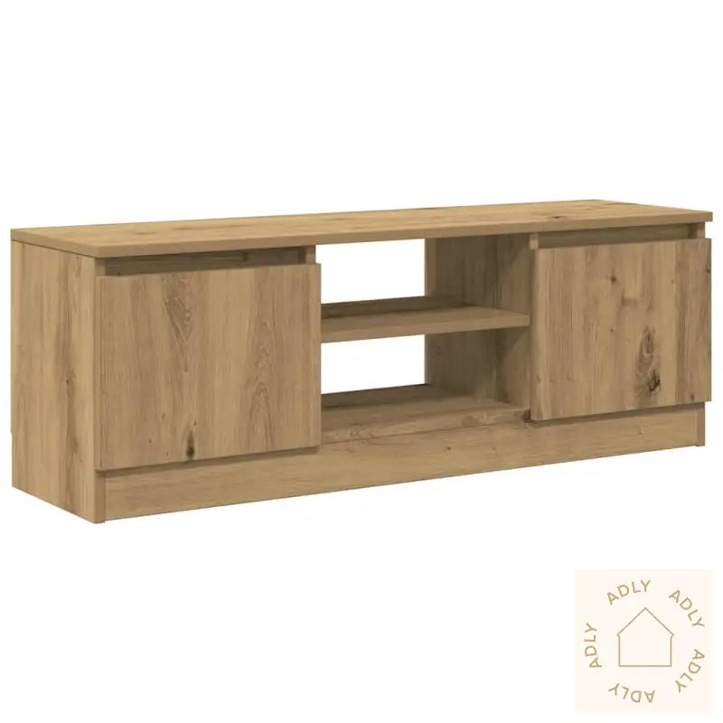 Tv-Benk Artisan Eik 102X30X36 Cm Konstruert Tre