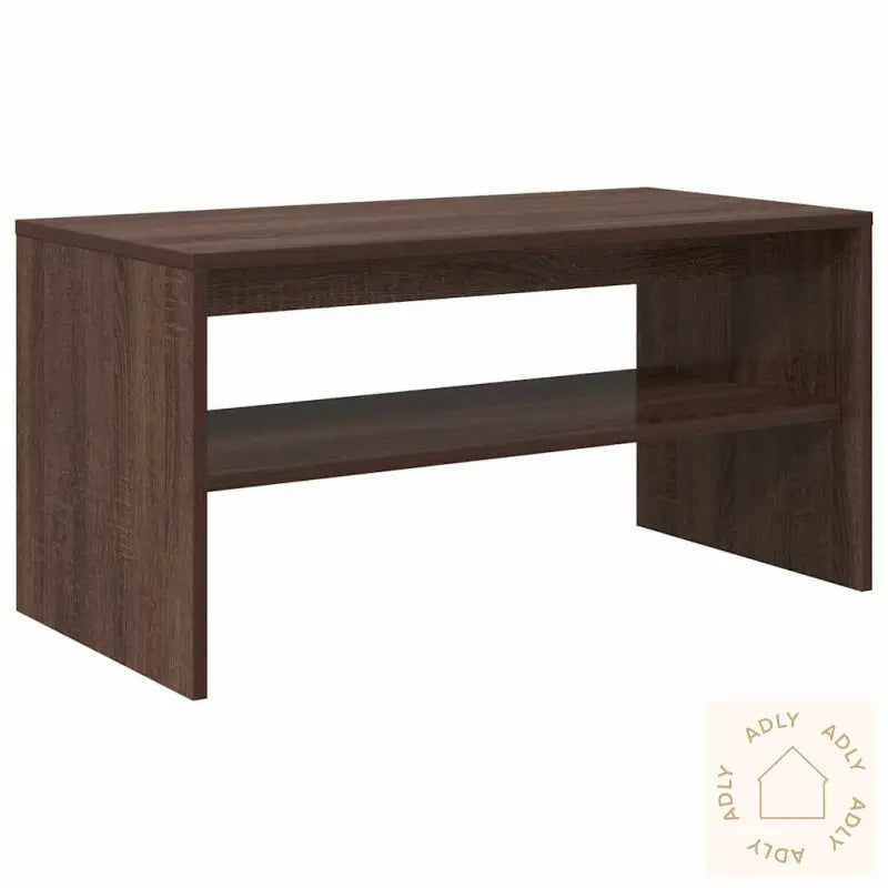 Tv-Benk Brun Eik 80X40X40 Cm Konstruert Tre