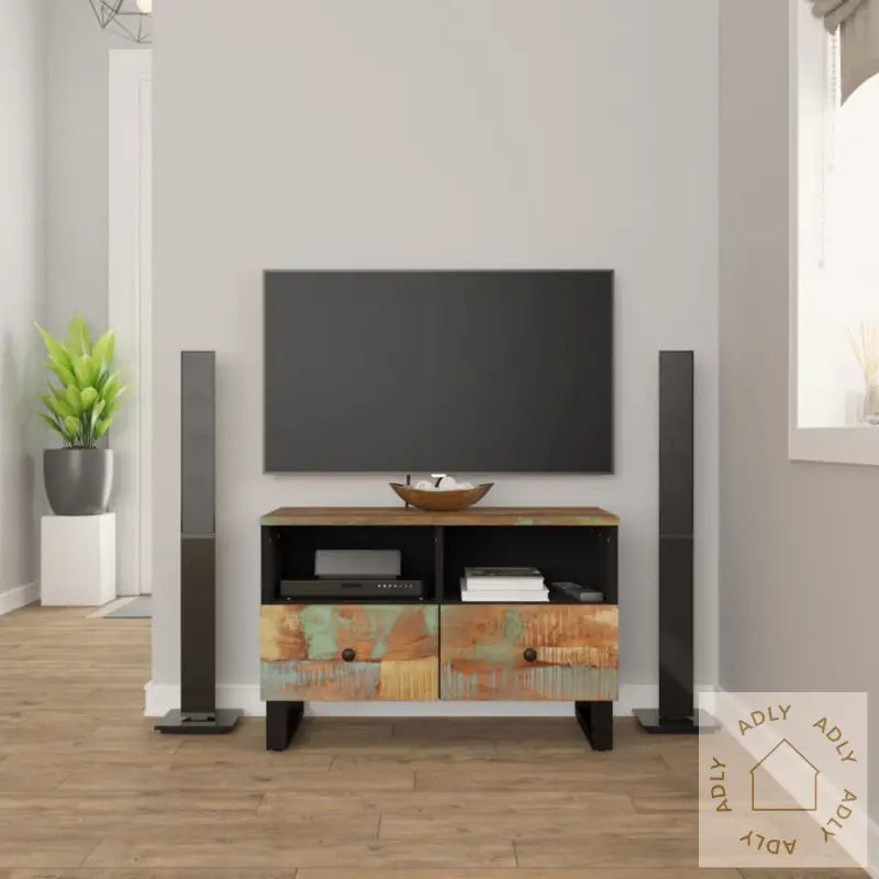 Tv-Benk 70X33X46Cm Gjenvunnet Heltre