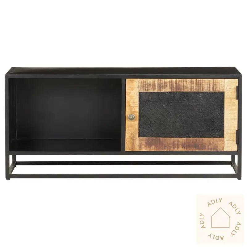 Tv-Benk 90X30X40 Cm Grov Heltre Mango