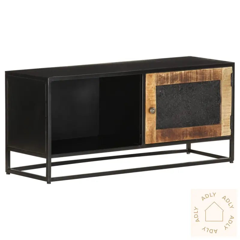 Tv-Benk 90X30X40 Cm Grov Heltre Mango