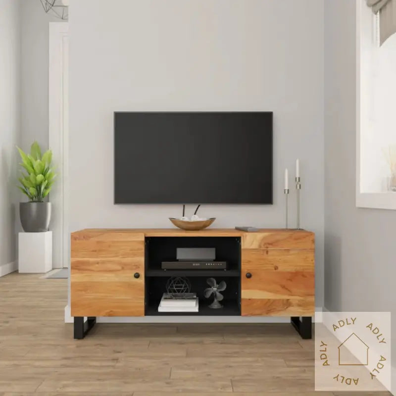 Tv-Benk 105X33X46 Cm Heltre Akasie