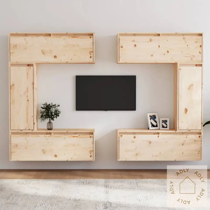 Tv-Benker 6 Stk Heltre Furu