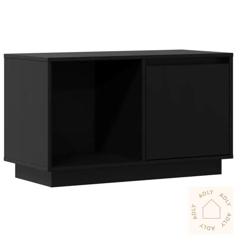 Tv-Benk Svart 74X35X44 Cm Heltre Furu