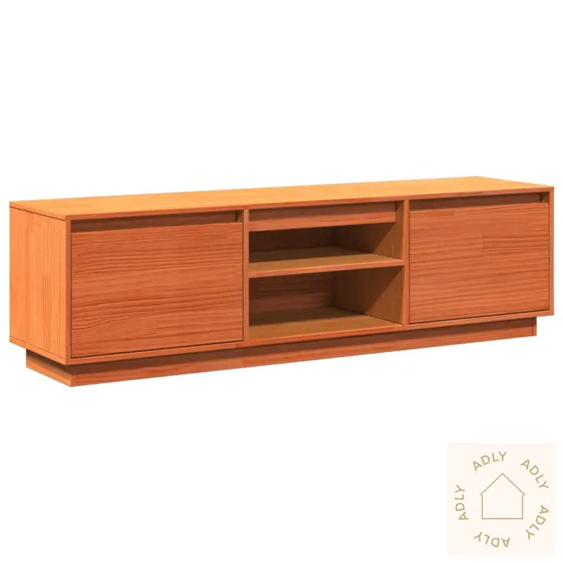 Tv-Benk Voksbrun 140X35X40 Cm Heltre Furu