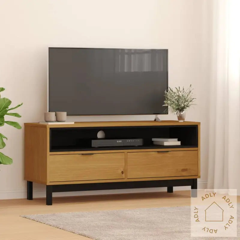 Tv-Benk Flam 110X40X50 Cm Heltre Furu