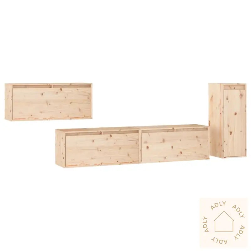 Tv-Benker 4 Stk Heltre Furu