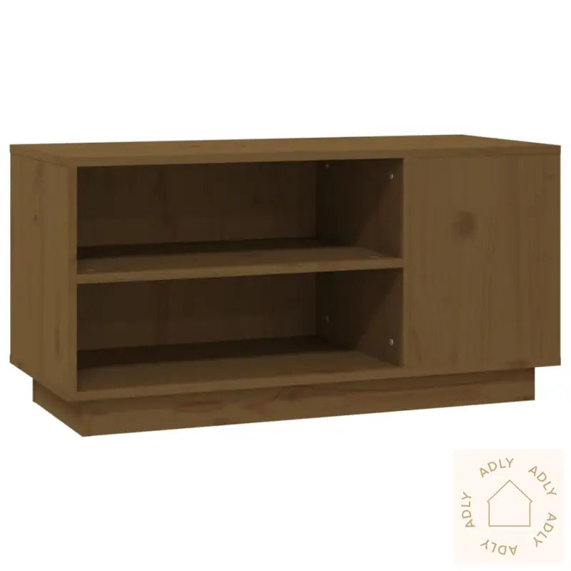 Tv-Benk Honningbrun 80X35X40,5 Cm Heltre Furu