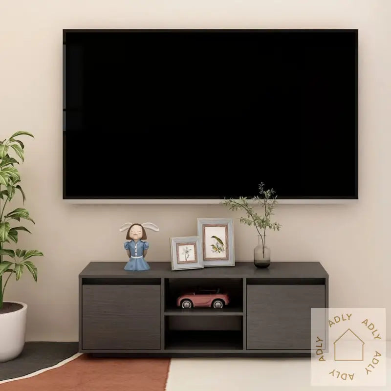 Tv-Benk 110X30X40 Cm Heltre Furu Grå