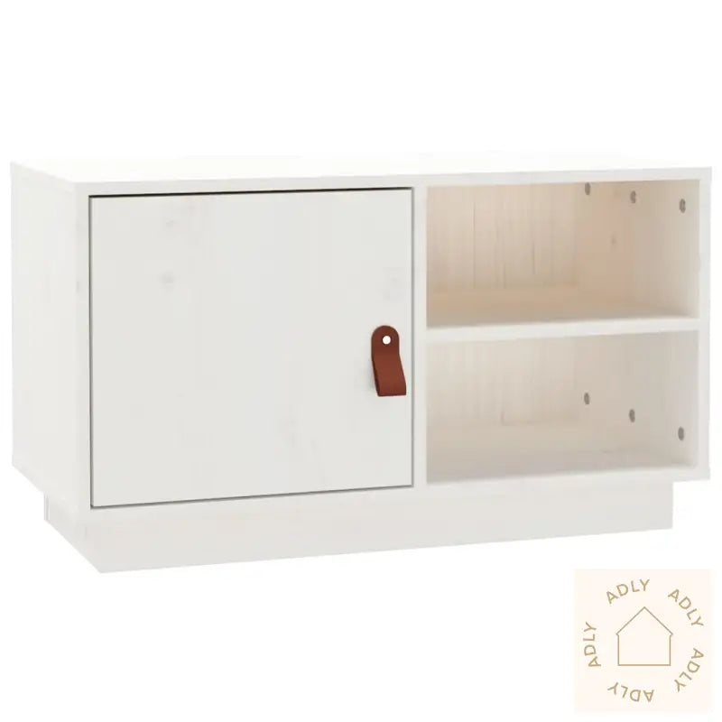Tv-Benk Hvit 70X34X40 Cm Heltre Furu