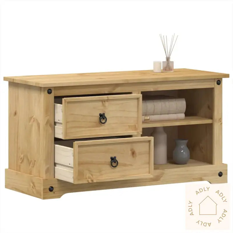 Tv-Benk Corona 100X40X52 Cm Heltre Furu