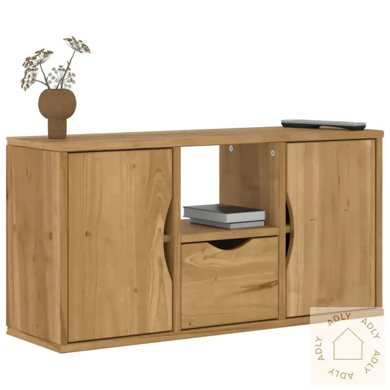 Tv-Skap Med Skuff Odda 79X24X40 Cm Heltre Furu