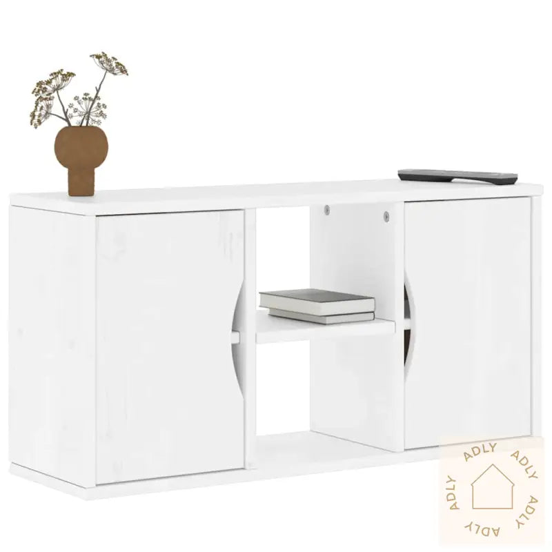Tv-Skap Odda Hvit 79X24X40 Cm Heltre Furu