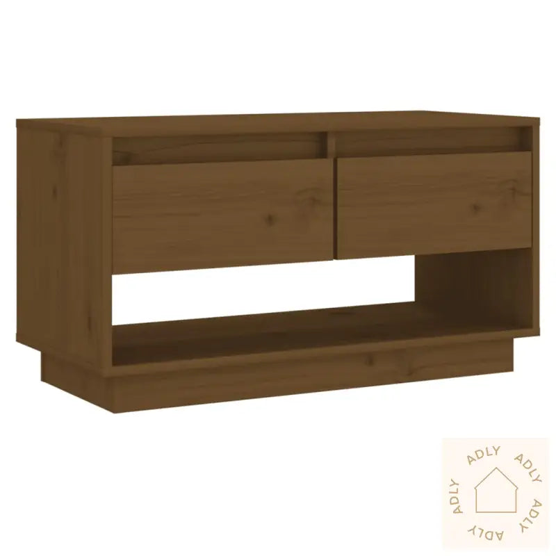 Tv-Benk Honningbrun 74X34X40 Cm Heltre Furu