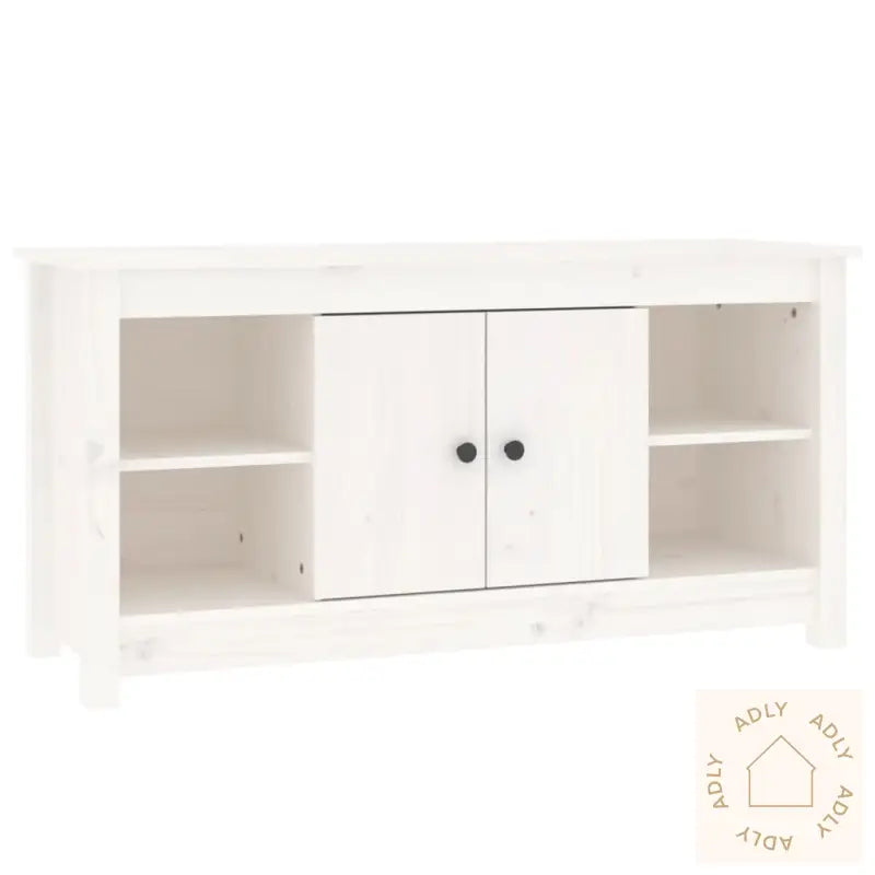 Tv-Benk Hvit 103X36,5X52 Cm Heltre Furu