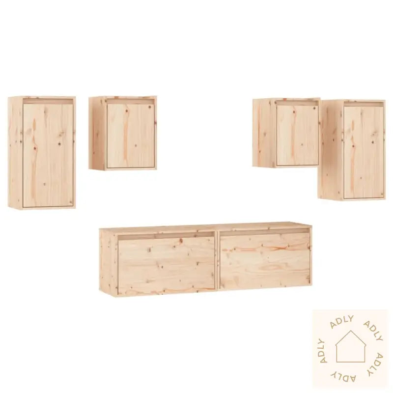 Tv-Benker 6 Stk Heltre Furu