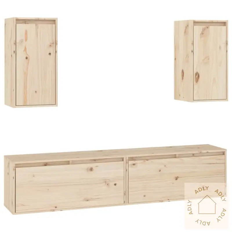 Tv-Benker 4 Stk Heltre Furu