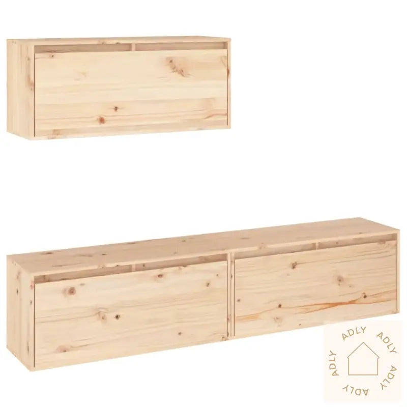 Tv-Benker 3 Stk Heltre Furu