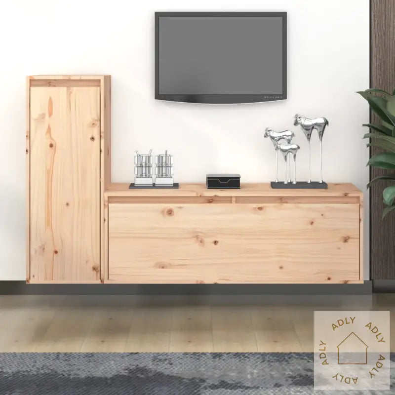 Tv-Benker 2 Stk Heltre Furu