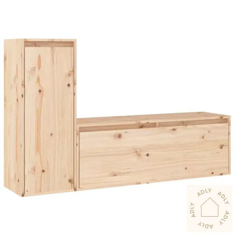 Tv-Benker 2 Stk Heltre Furu