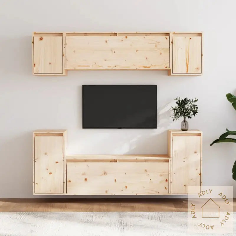 Tv-Benker 6 Stk Heltre Furu
