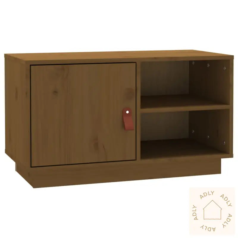 Tv-Benk Honningbrun 70X34X40 Cm Heltre Furu
