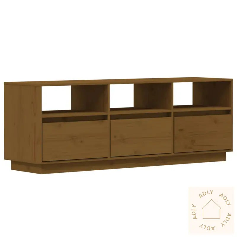 Tv-Benk Honningbrun 140X37X50 Cm Heltre Furu