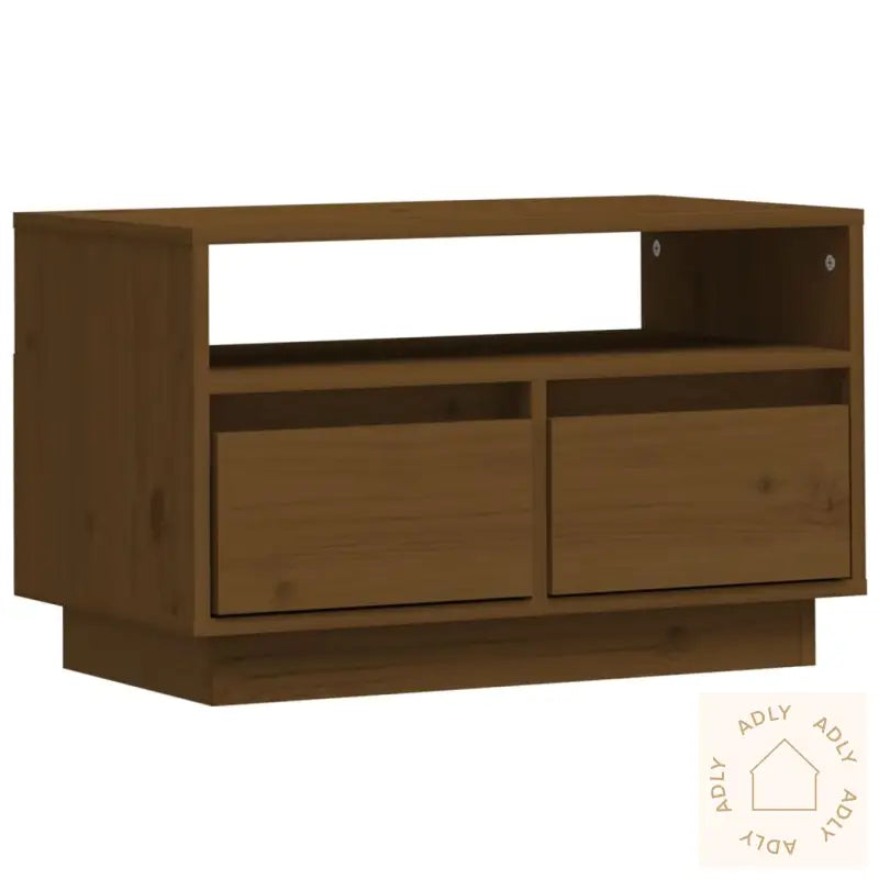 Tv-Benk Honningbrun 60X35X37 Cm Heltre Furu